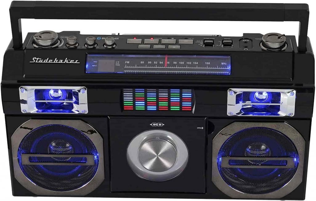 The Best Boombox 7 Studebaker SB2145B 80's Retro Street Bluetooth Boombox