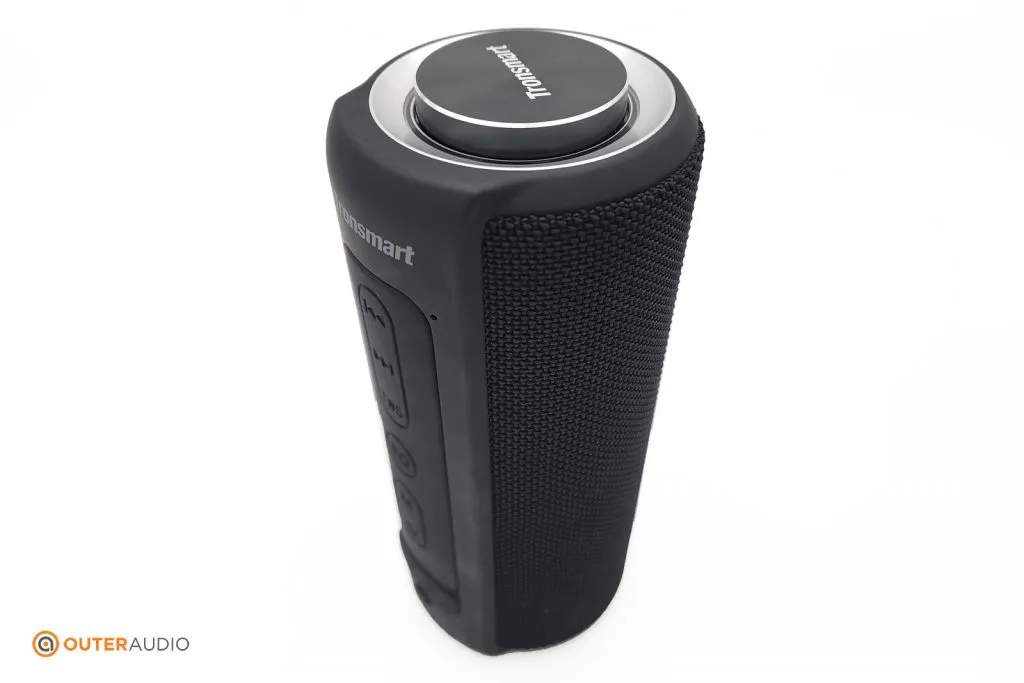 Tronsmart T6 Plus Bluetooth speaker from the side
