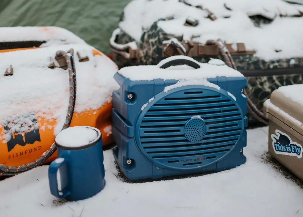 Bluetooth Speaker in the snow