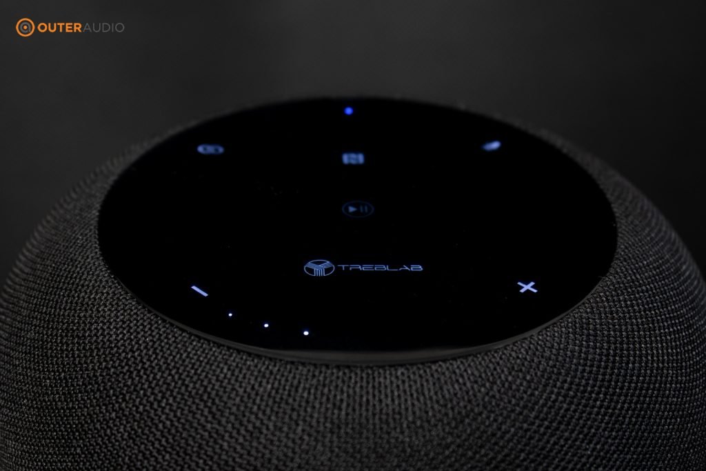 Treblab hd360 control panel close