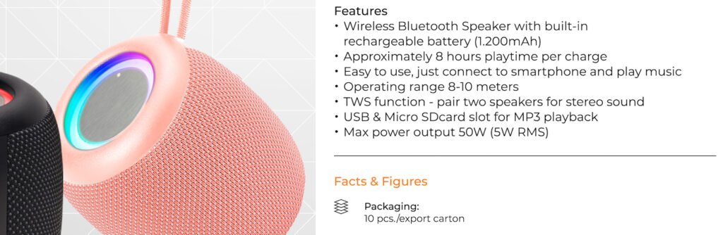 bluetooth speaker spec sheet guide