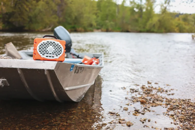 Speaker on a boat