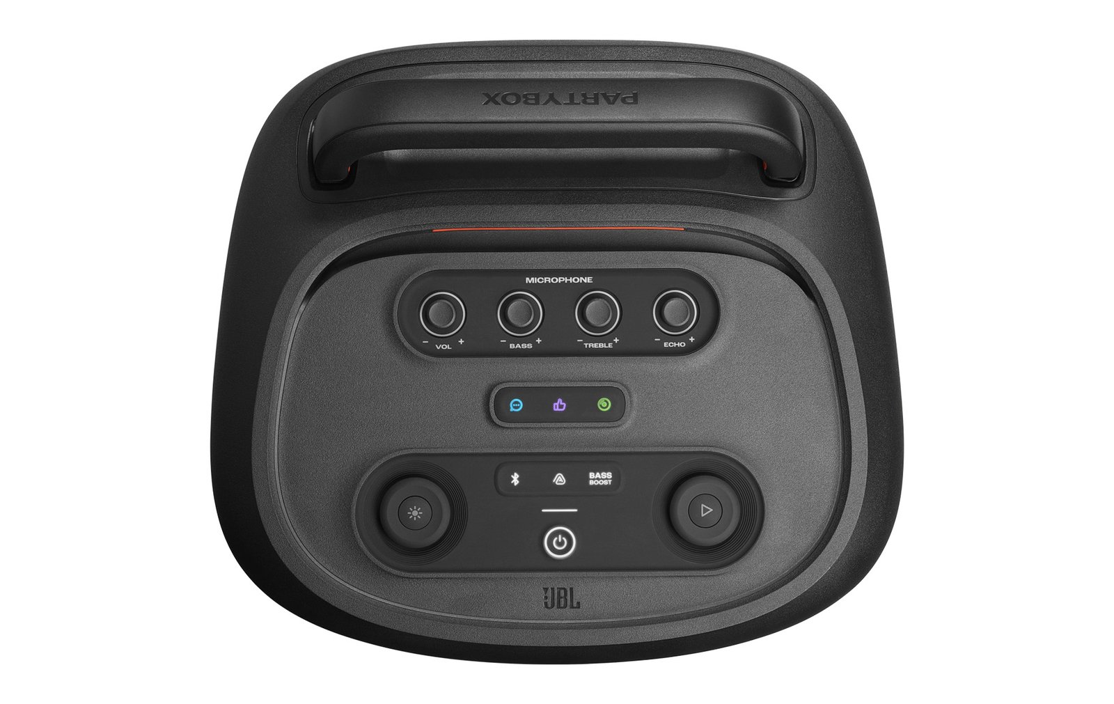 Controls of the JBL PartyBox 520